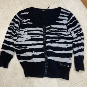 GUESS brand zebra styled sweater